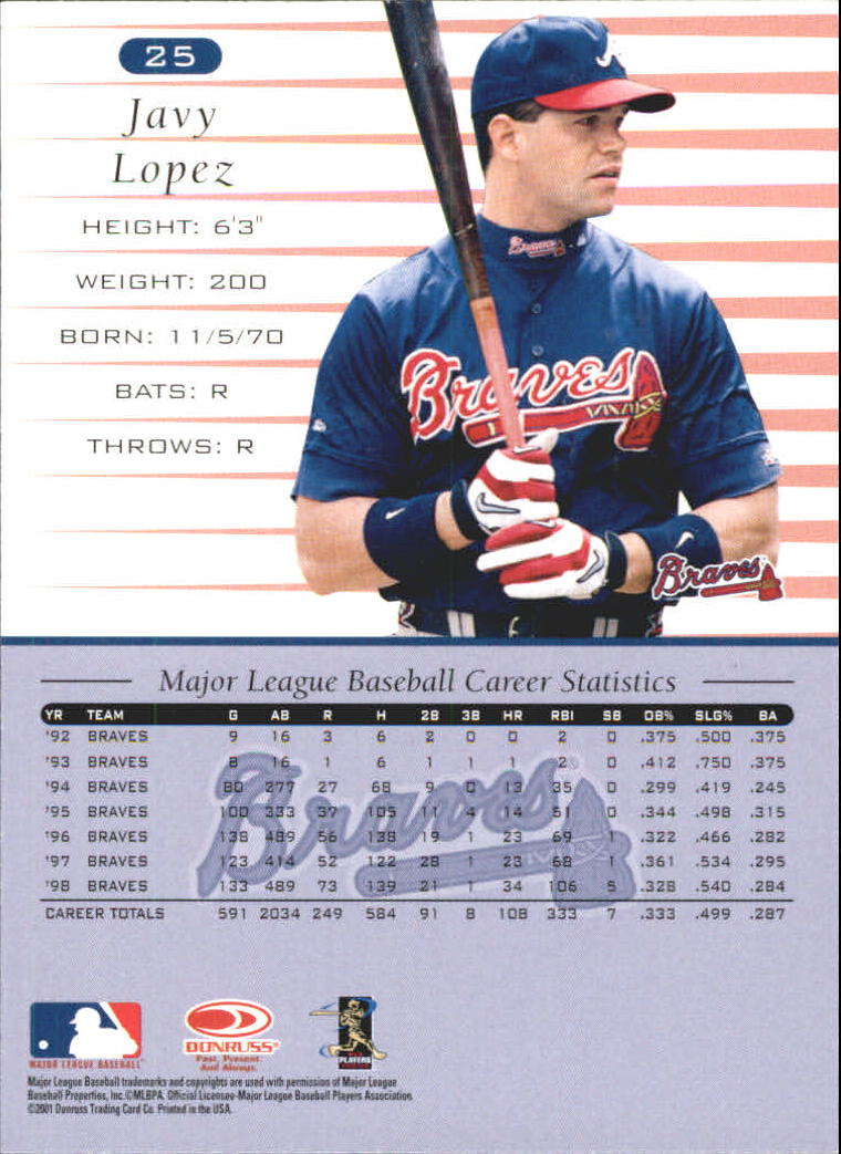 A8497- 2001 Donruss Baseball Karten 1-150 + Einsätze -du Pick- 15 + Free US - Bild 303 von 398