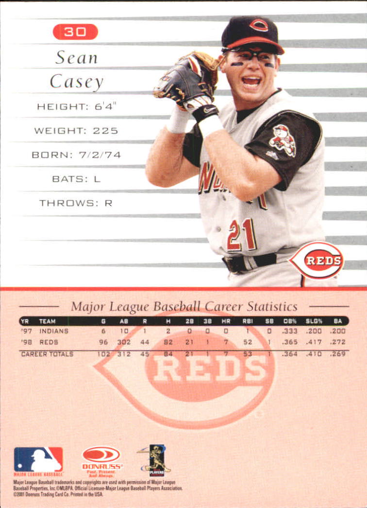 A8497- 2001 Donruss Baseball Karten 1-150 + Einsätze -du Pick- 15 + Free US - Bild 311 von 398
