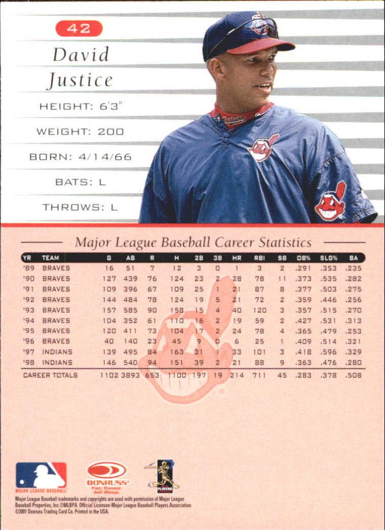 A8497- 2001 Donruss Baseball Karten 1-150 + Einsätze -du Pick- 15 + Free US - Bild 321 von 398