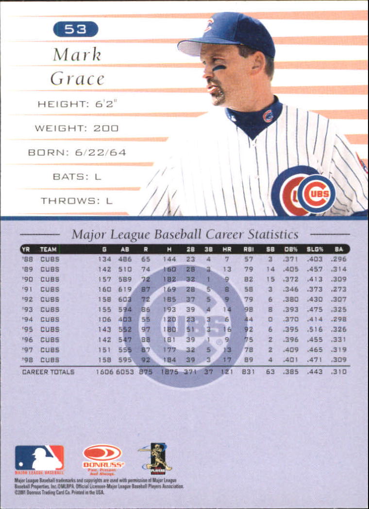 A8497- 2001 Donruss Baseball Karten 1-150 + Einsätze -du Pick- 15 + Free US - Bild 339 von 398