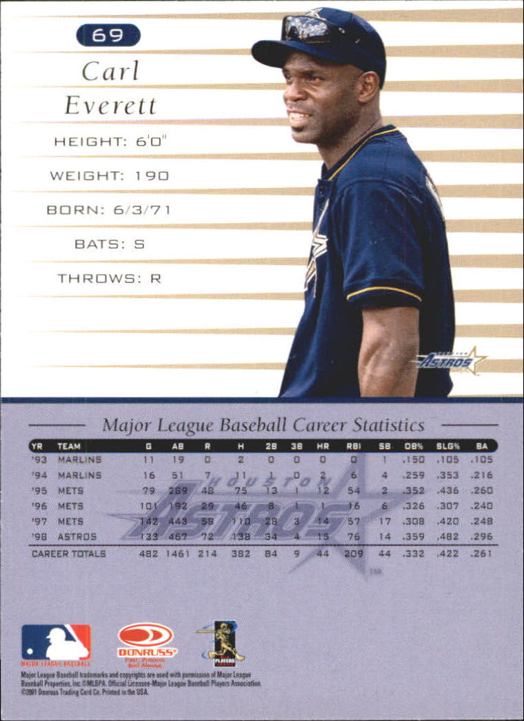 A8497- 2001 Donruss Baseball Karten 1-150 + Einsätze -du Pick- 15 + Free US - Bild 359 von 398