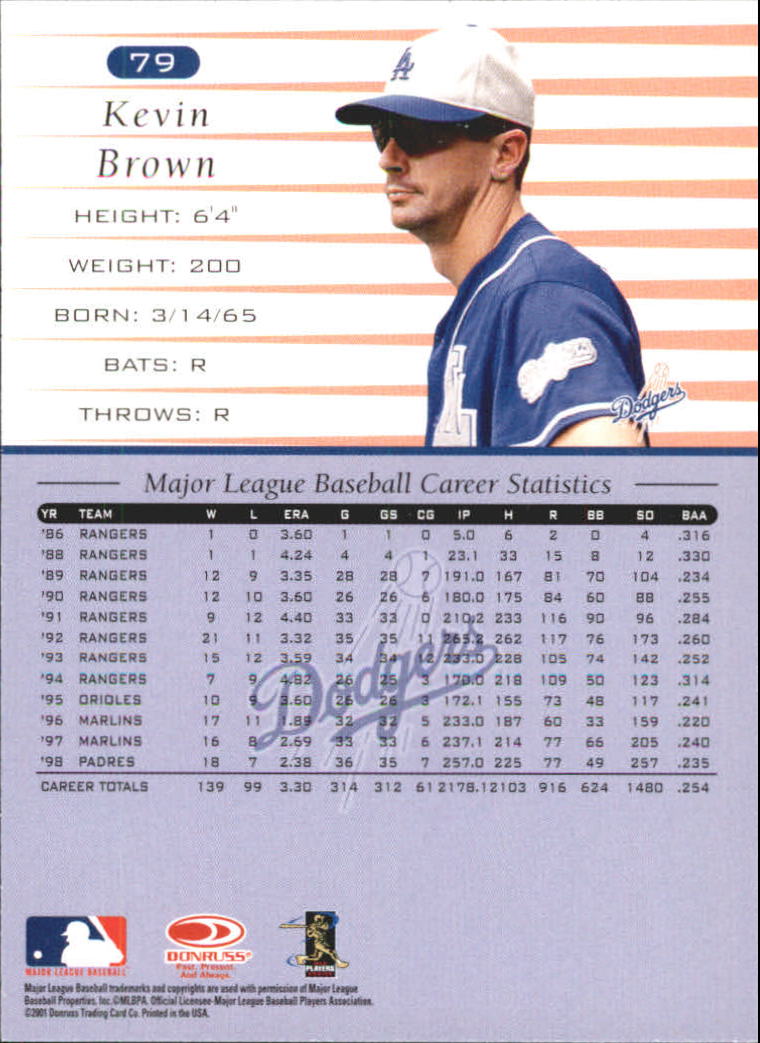 A8497- 2001 Donruss Baseball Karten 1-150 + Einsätze -du Pick- 15 + Free US - Bild 375 von 398