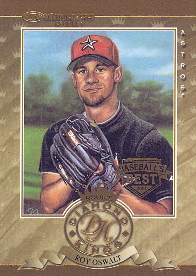 2001 Donruss The Rookies BRONZE - HOUSTON ASTROS Team Set w/ Roy Oswalt DK