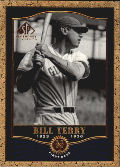 2001 SP Legendary Cuts #37 Bill Terry