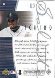 2001 Upper Deck Rookie Update Ichiro Tribute #46 Ichiro Suzuki SAL back image