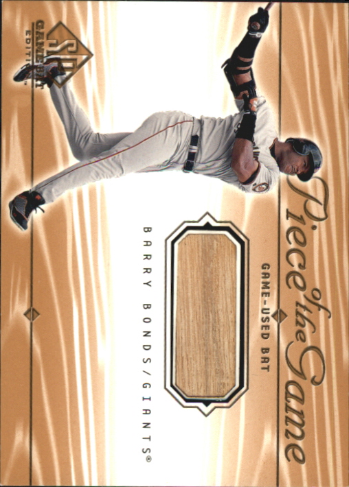 Barry Bonds Card 2001 SP Game Used Edition Authentic Fabric #BB