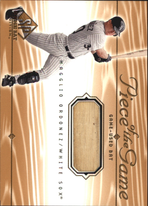 2001 SP Game Bat Edition Piece of the Game #MO Magglio Ordonez