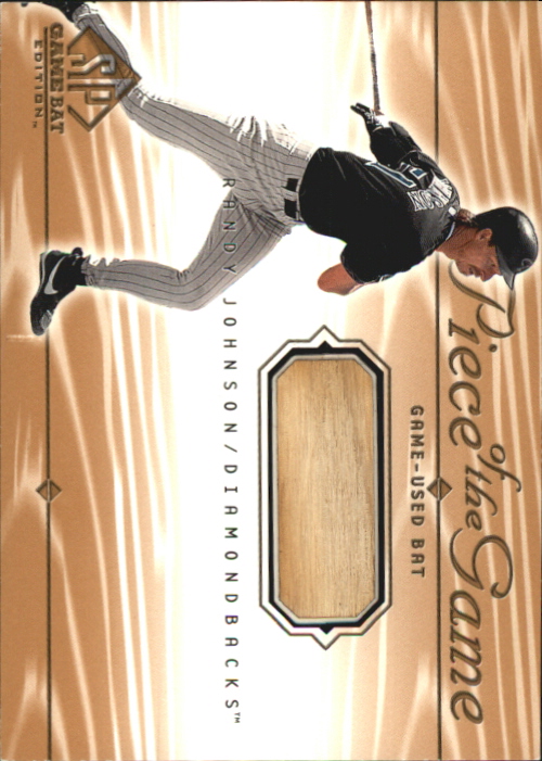 2001 SP Game Bat Edition Piece of the Game #RJ Randy Johnson