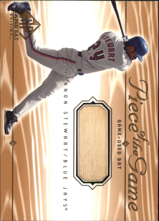 2001 SP Game Bat Edition Piece of the Game #SS Shannon Stewart