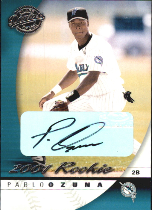 2001 Donruss Class of 2001 Rookie Autographs #157 Pablo Ozuna/250*