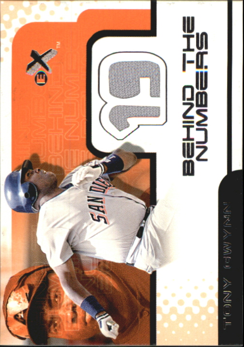 2001 E-X Behind the Numbers Game Jersey #BH32 Tony Gwynn