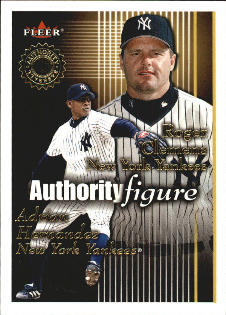 2001 Fleer Authority Figures #12 R.Clemens/A.Hernandez