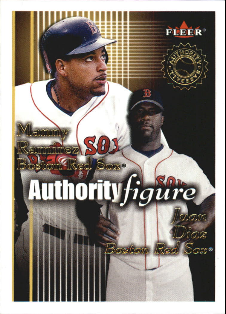 2001 Fleer Authority Figures #18 M.Ramirez Sox/J.Diaz