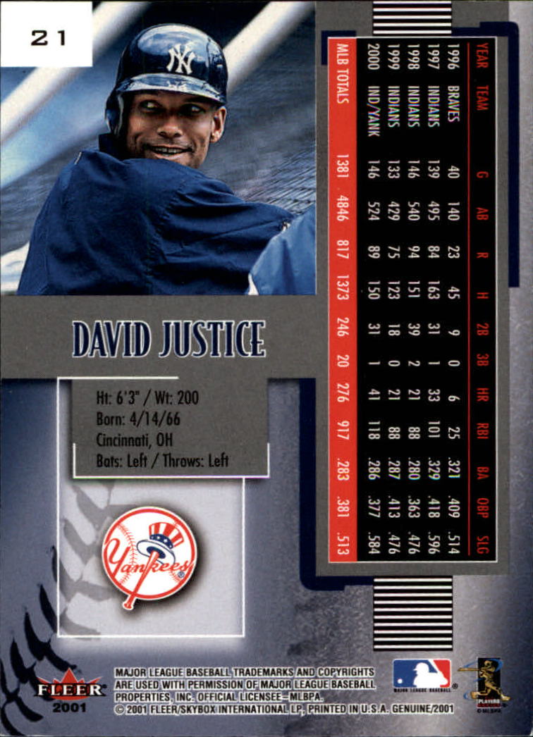 2001 Fleer Genuine Baseball "Main Set" Cards #1 to #128 Rookies and Veterans - Picture 43 of 205