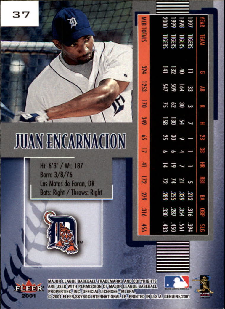 2001 Fleer Genuine Baseball "Main Set" Cards #1 to #128 Rookies and Veterans - Picture 75 of 205