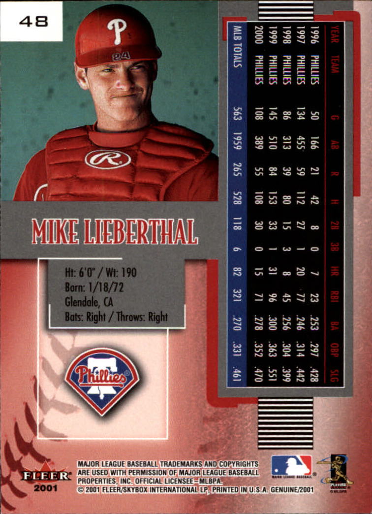A9048- 2001 Fleer Original BB Karten 1-130 + Einsätze -du Pick- 15 + Kostenlose - Bild 97 von 209