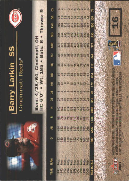 2001 Fleer Triple Crown Baseball "Main Set" Cards #1 to #150 - Picture 33 of 301