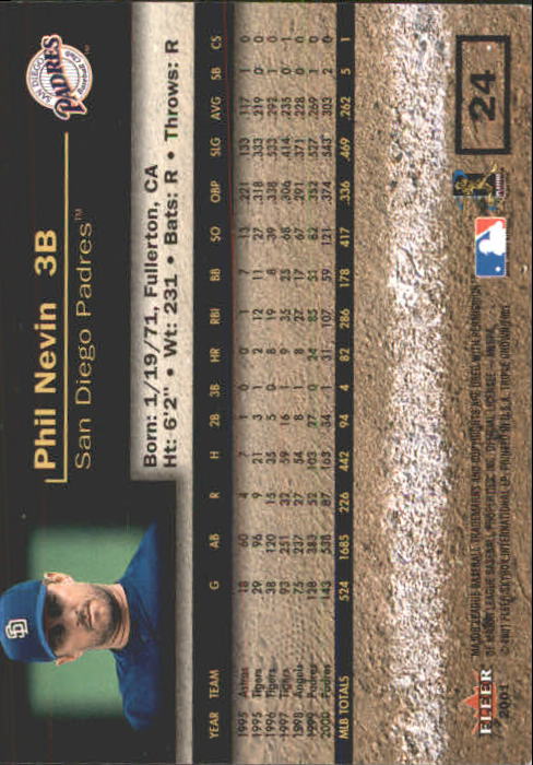2001 Fleer Triple Crown Baseball "Main Set" Cards #1 to #150 - Picture 49 of 301