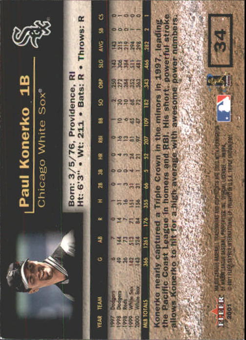 2001 Fleer Triple Crown Baseball "Main Set" Cards #1 to #150 - Picture 69 of 301