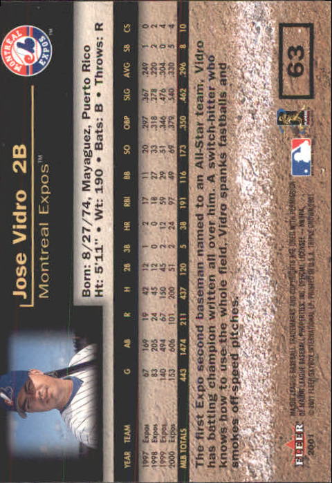 2001 Fleer Triple Crown Baseball "Main Set" Cards #1 to #150 - Picture 127 of 301