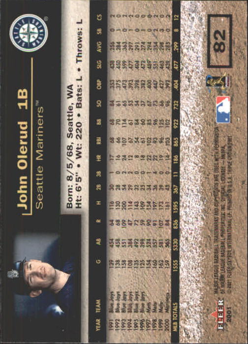 2001 Fleer Triple Crown Baseball "Main Set" Cards #1 to #150 - Picture 165 of 301