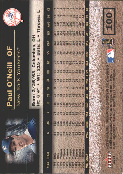 2001 Fleer Triple Crown Baseball "Main Set" Cards #1 to #150 - Picture 201 of 301
