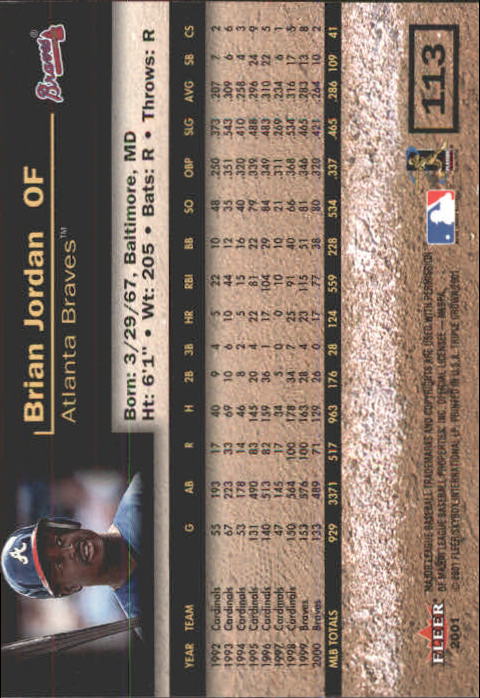 2001 Fleer Triple Crown Baseball "Main Set" Cards #1 to #150 - Picture 227 of 301