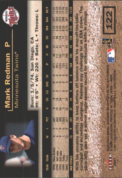 2001 Fleer Triple Crown Baseball "Main Set" Cards #1 to #150 - Picture 245 of 301