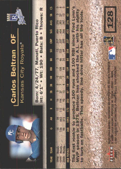 2001 Fleer Triple Crown Baseball "Main Set" Cards #1 to #150 - Picture 257 of 301