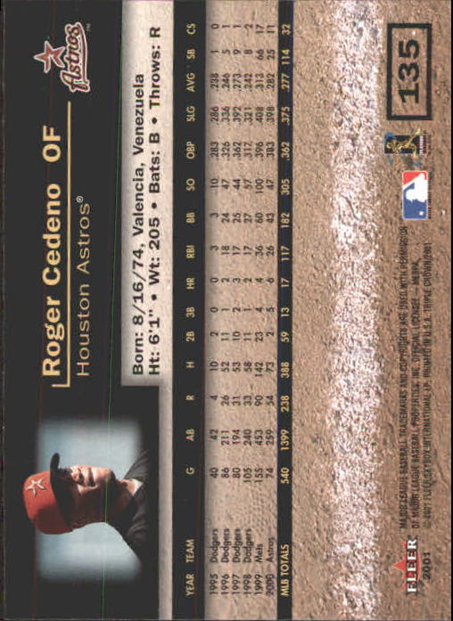 2001 Fleer Triple Crown Baseball "Main Set" Cards #1 to #150 - Picture 271 of 301