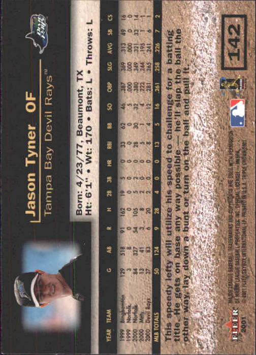 2001 Fleer Triple Crown Baseball "Main Set" Cards #1 to #150 - Picture 285 of 301