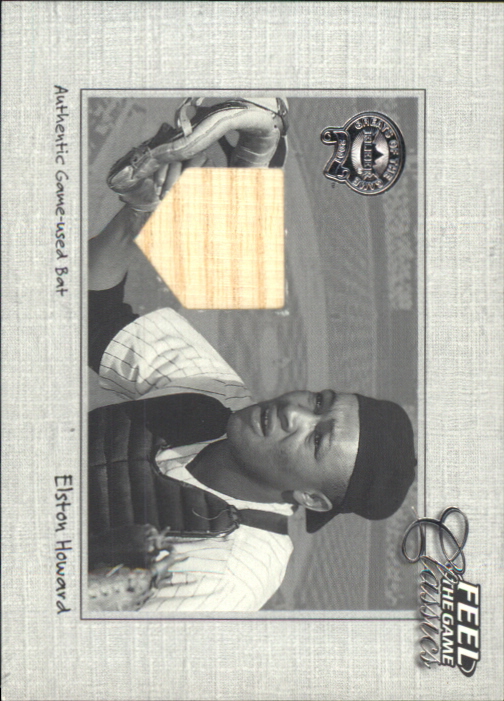 2001 Greats of the Game Feel the Game Classics #7 Elston Howard Bat SP/300