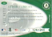 2001 Leaf Certified Materials #132 Jose Ortiz FF back image