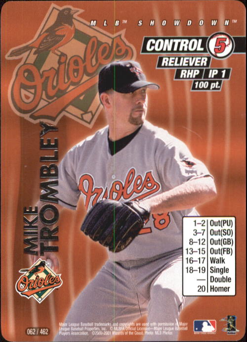 B1832- 2001 MLB Showdown Baseball Assorted Cards3 -You Pick- 15+ FREE US SHIP - Picture 85 of 206