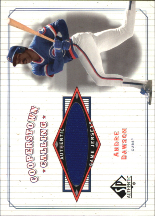 2001 SP Authentic Cooperstown Calling Game Jersey #CCAD Andre Dawson