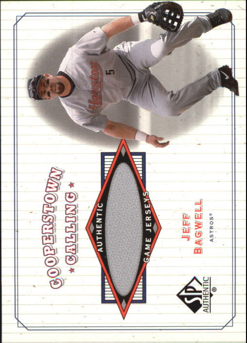 2001 SP Authentic Cooperstown Calling Game Jersey #CCJB Jeff Bagwell