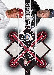 2001 SPx Winning Materials Base Duos #B2PM Mike Piazza/Mark McGwire
