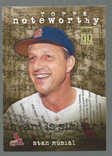 2001 Topps Noteworthy #TN48 Stan Musial