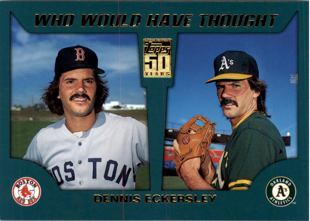 2001 Topps Traded Who Would Have Thought #WWHT10 Dennis Eckersley