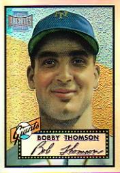 2001 Topps Archives Reserve #47 Bobby Thomson 52