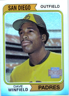 2001 Topps Archives Reserve #83 Dave Winfield 74