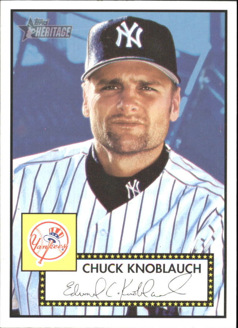 2001 Topps Heritage #10 Chuck Knoblauch Black