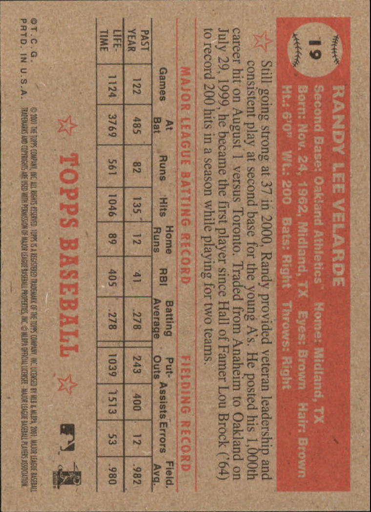 B3272- 2001 Topps Heritage BB Cards 1-200 +Rookies -You Pick- 15+ FREE US SHIP - Picture 43 of 465