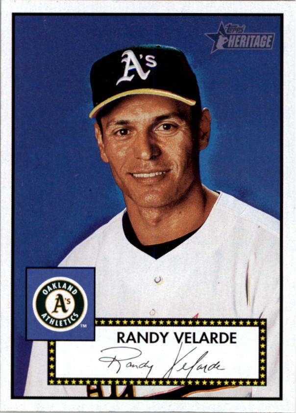 2001 Topps Heritage #19 Randy Velarde Black