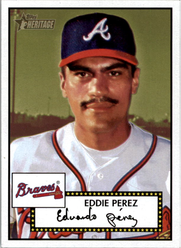 2001 Topps Heritage #25 Eddie Perez Black