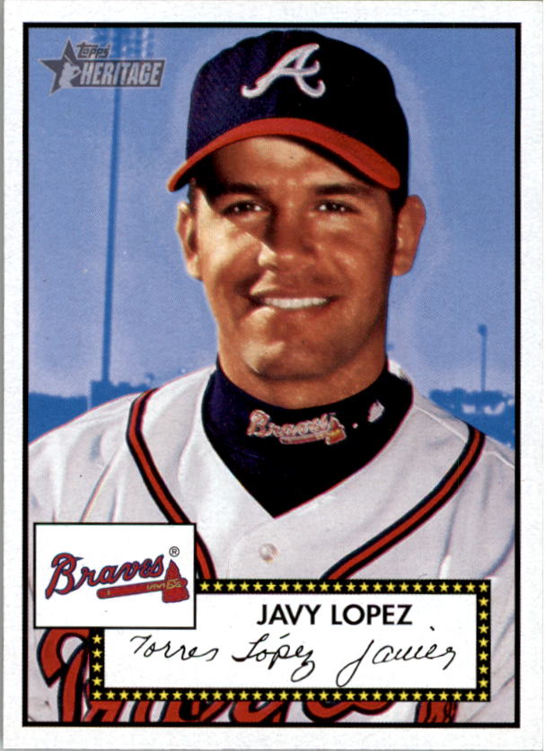 2001 Topps Heritage #34 Javy Lopez Black