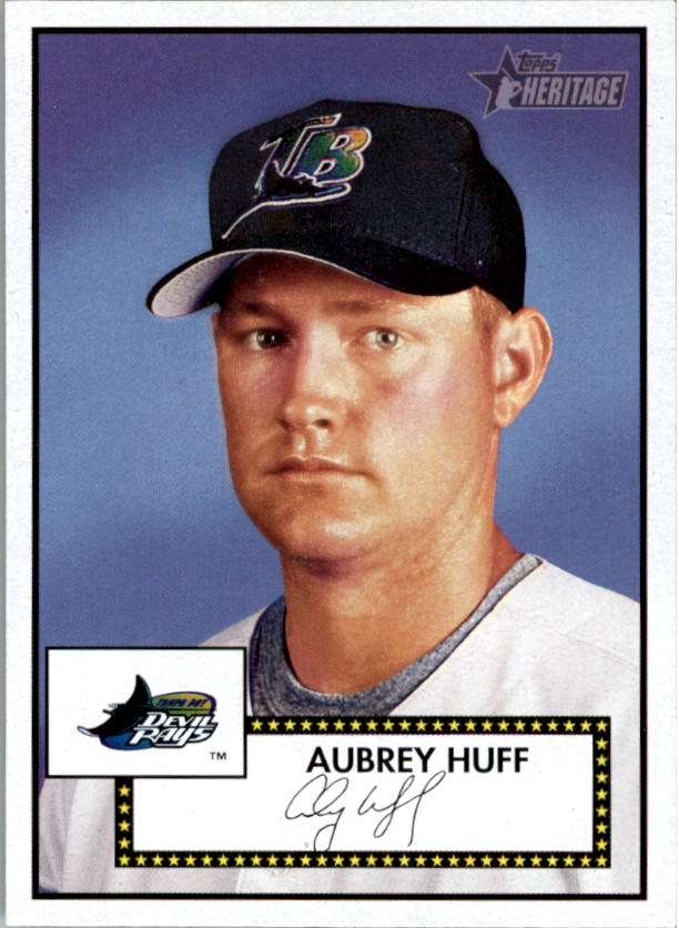 2001 Topps Heritage #35 Aubrey Huff Black