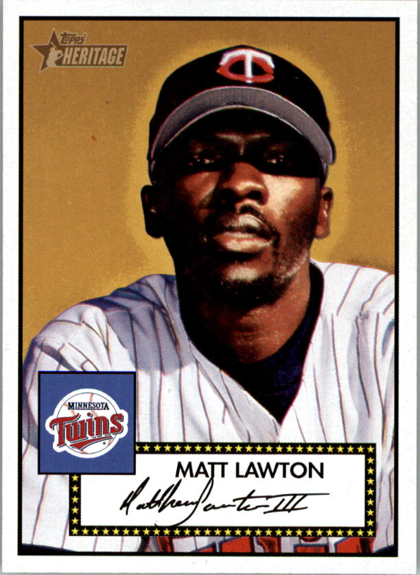 2001 Topps Heritage #38 Matt Lawton Black