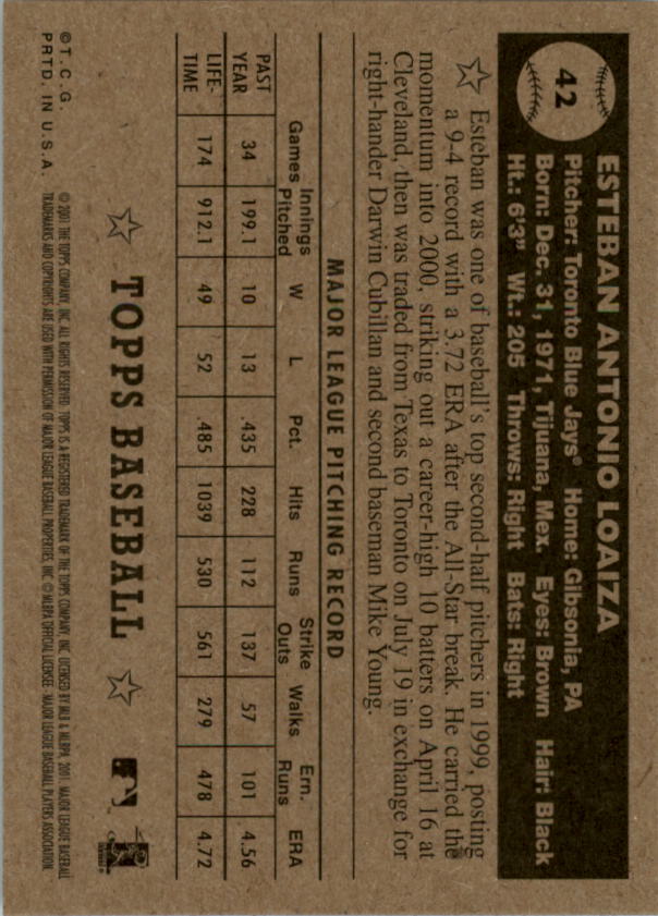 B3272- 2001 Topps Heritage BB Cards 1-200 +Rookies -You Pick- 15+ FREE US SHIP - Picture 119 of 465