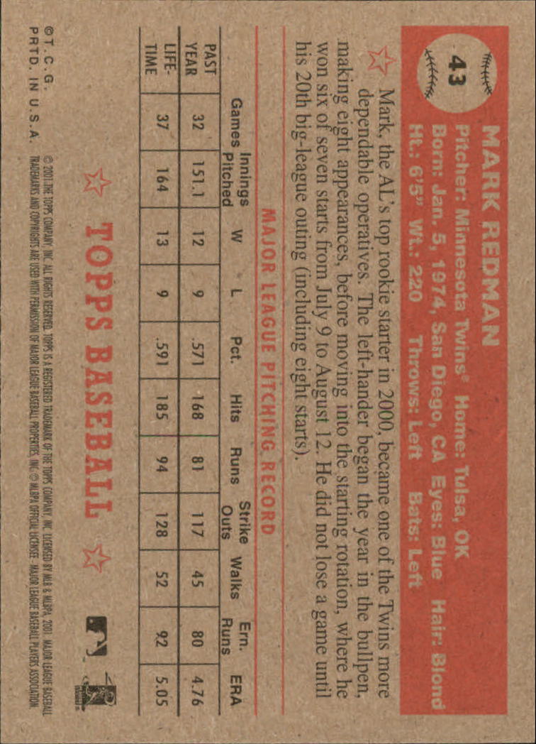 B3272- 2001 Topps Heritage BB Cards 1-200 +Rookies -You Pick- 15+ FREE US SHIP - Picture 121 of 465